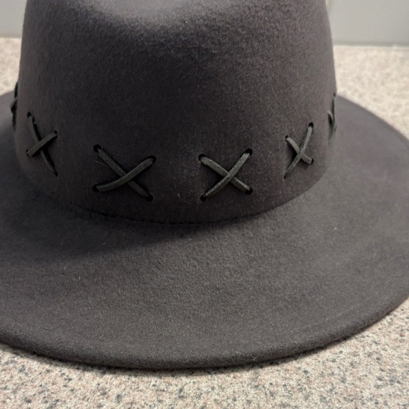 Target Charcoal Fedora with X Stitch - Picture 7 of 8